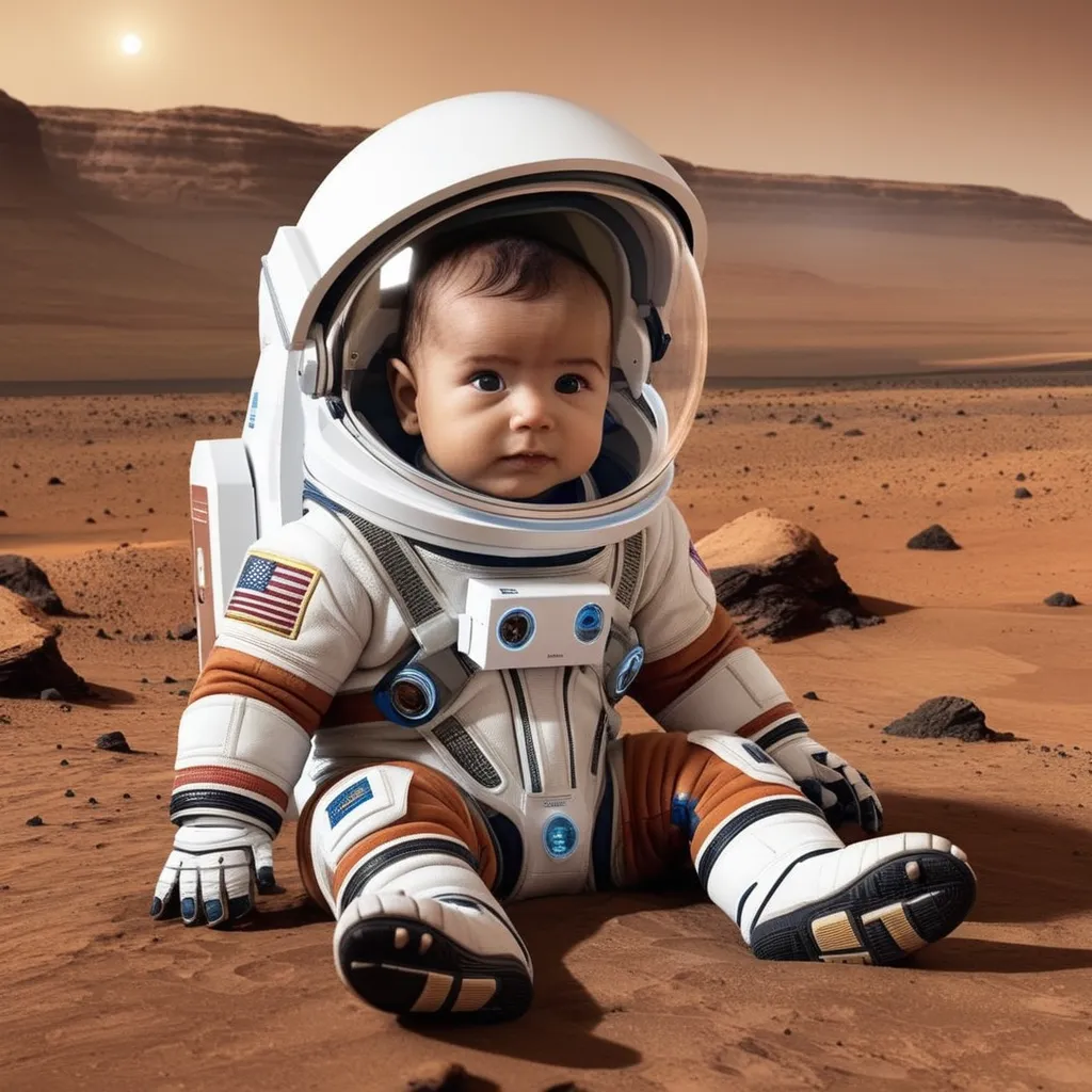 First Human Born on Mars