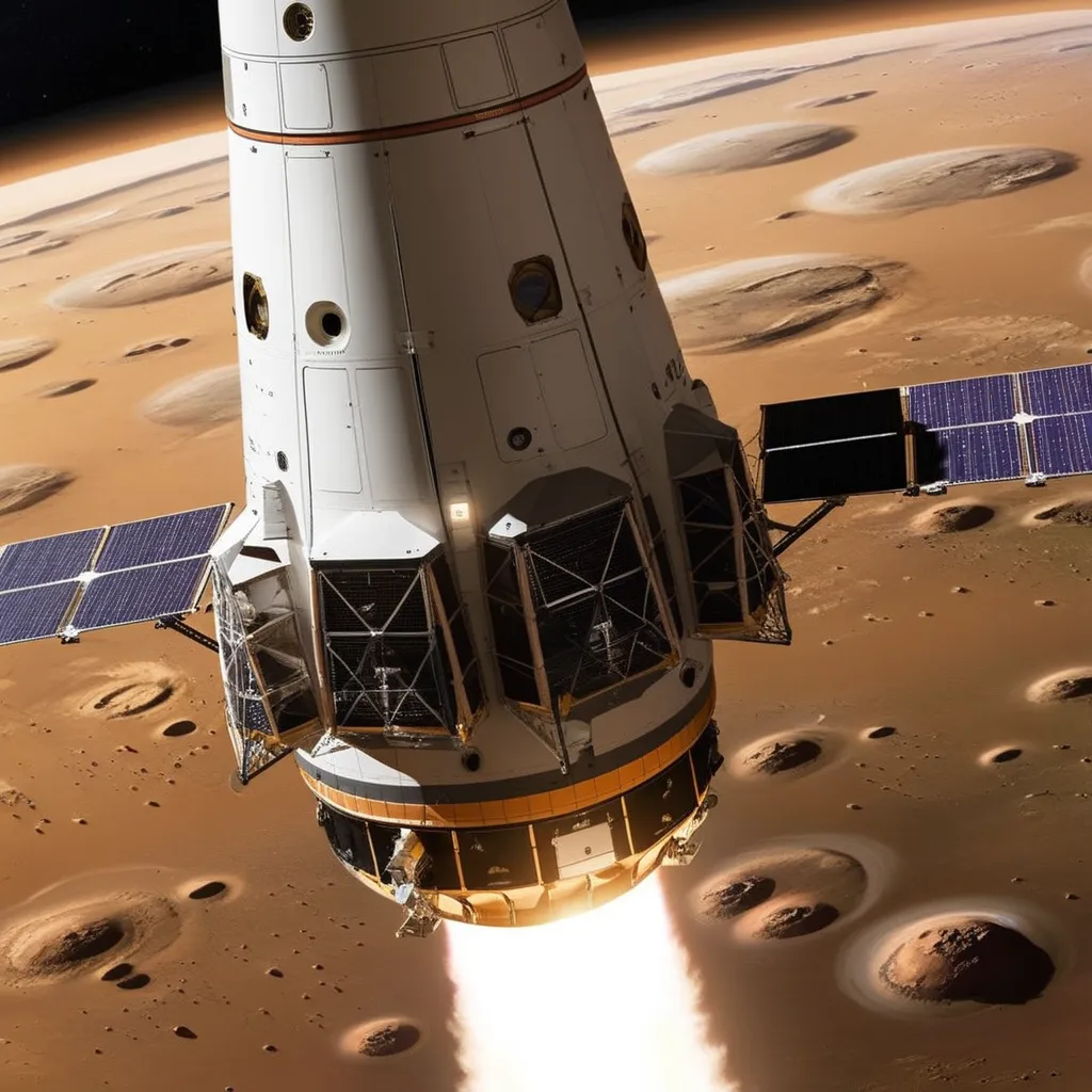 Historic Manned Mission to Mars Takes Off