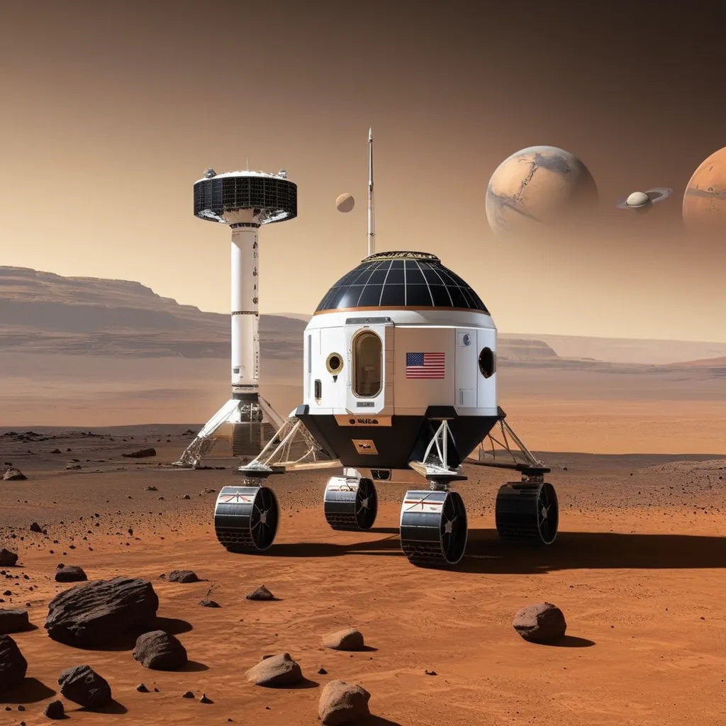 Historic Space Mission: Humans Set Foot on Mars