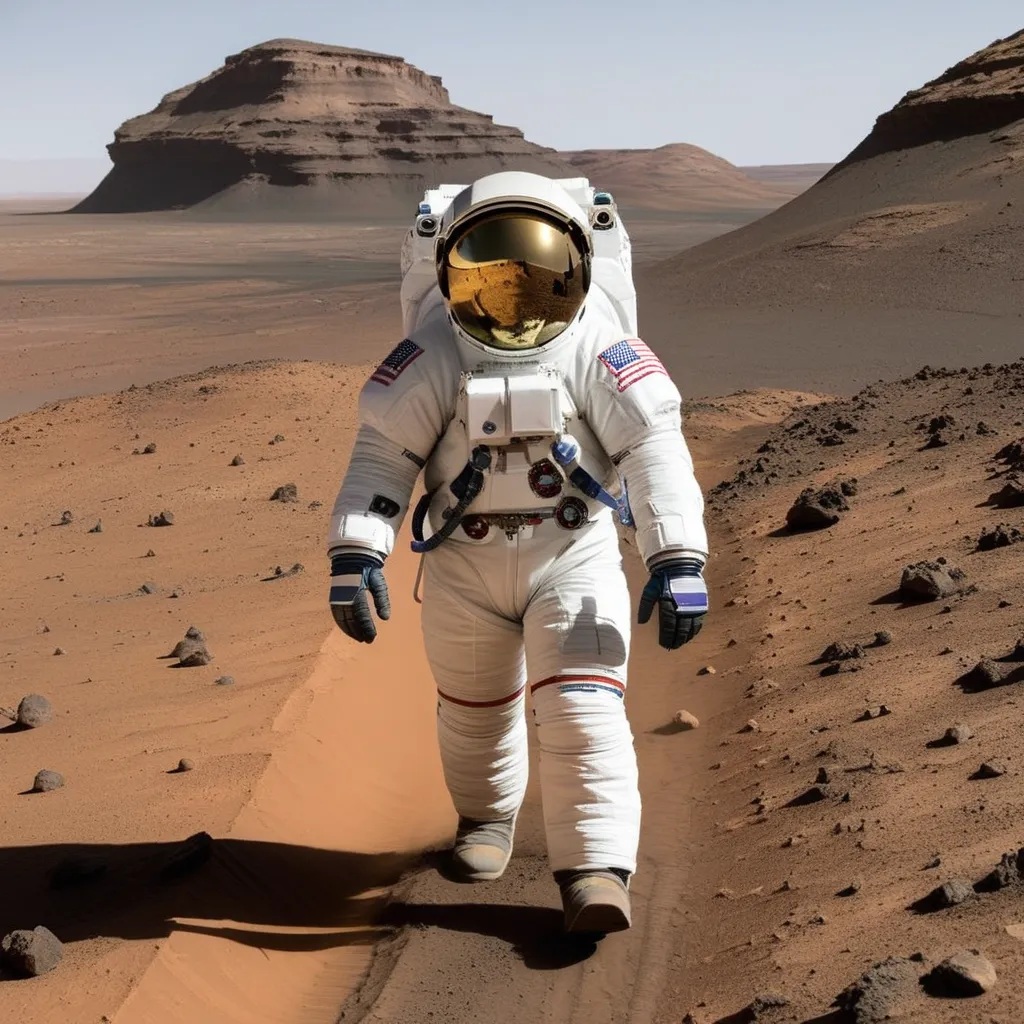 Historic Space Mission: Humans Set Foot on Mars