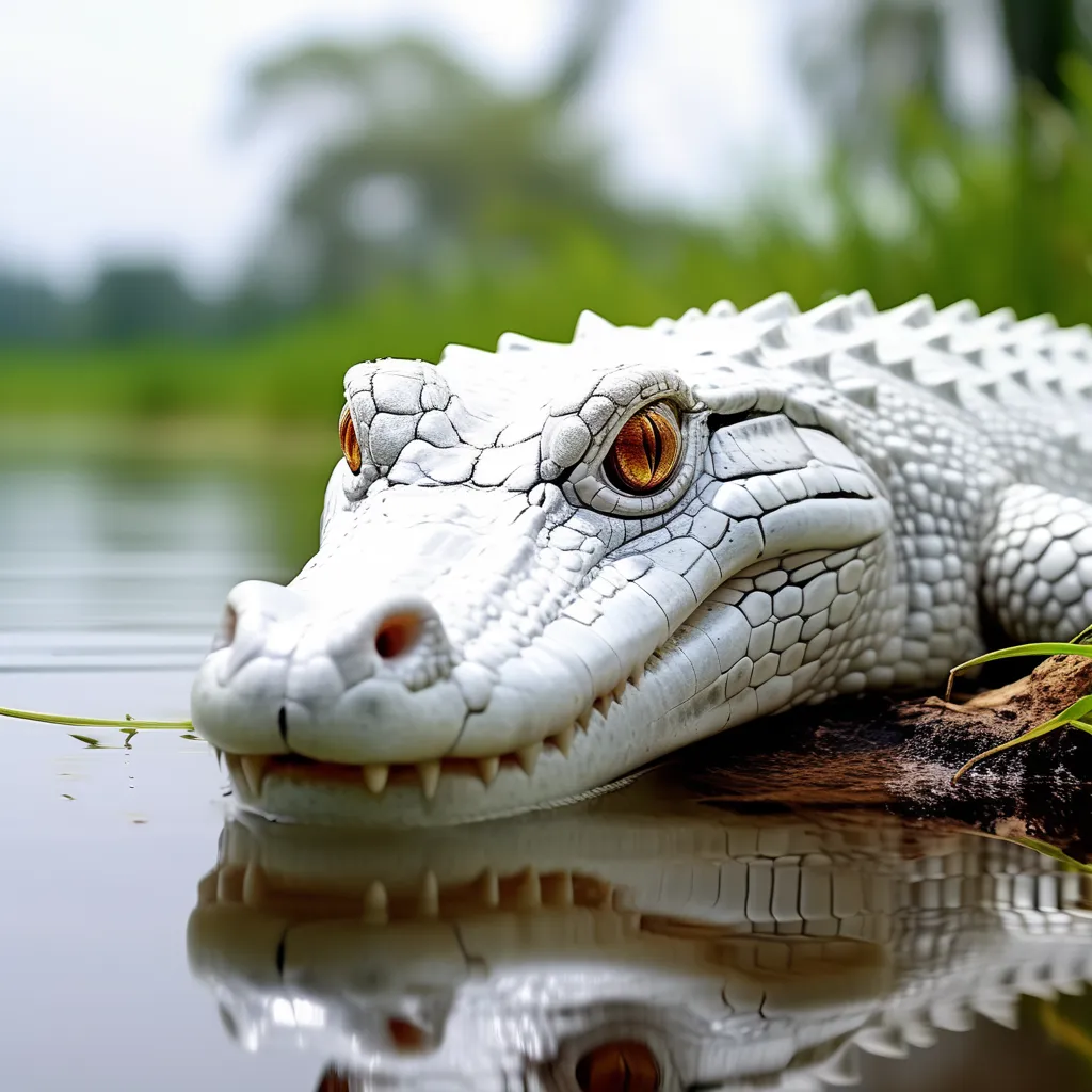 Rare Leucistic Alligator Makes Unprecedented Debut at Florida Theme Park